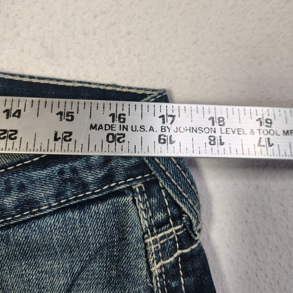 Ariat M7 Rocker Jeans Mens 34x32 Stretch Slim Fit Straight Coltrane Medium Wash - Picture 6 of 14